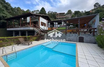Casa com 4 dormitórios à venda por r$ 1.980.000,00 - albuquerque - teresópolis/rj