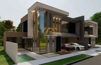 Sobrado alto padrão, com 4 suítes, 228 m² - 505 sul (arso 53) - palmas/to