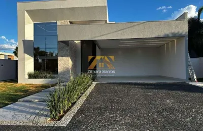 Casa alto padrão 4/4 com 3 suítes - 240 m²- porteira fechada - caribe residence e resort - palmas/to