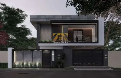 Sobrado alto padrão, com 4 suítes, 200 m² - 505 sul (arso 52) - palmas/to