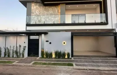 Sobrado alto padrão, com 4 suítes, 219 m² - 505 sul (arso 52) - próximo ao hospital jorge saad - palmas/to