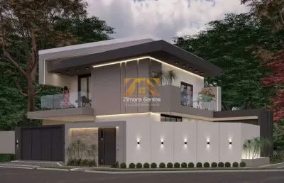 Sobrado alto padrão, com 4 suítes, 200 m² - 505 sul (arso 52) - palmas/to