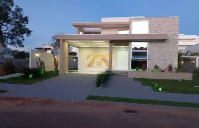 Casa alto padrão com 3 suítes - 240 m² - caribe residence e resort - palmas/to