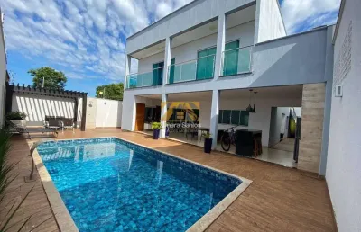 Sobrado alto padrão 4/4 com 3 suítes - 378 m² na 509 sul (arso 54) - próxima à praia da graciosa - palmas/to