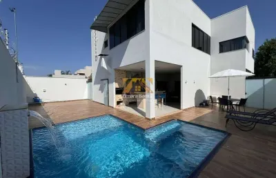 Sobrado alto padrão 4/4, sendo 2 suítes, 379 m² -205 norte (arno 22) - condomínio privillege -próximo ao shopping capim dourado-palmas -to