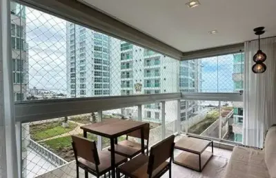 Bali beach - apartamento mobiliado com vista mar permanente, 3 dormitórios em balneário piçarras
