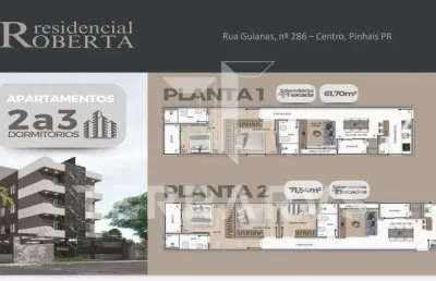Apartamento com 2 quartos à venda na rua das guianas, centro, pinhais, 86 m2 por r$ 790.000