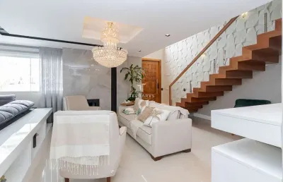 Casa em condomínio fechado com 4 quartos à venda na rua theodoro makiolka, 2199, santa cândida, curitiba, 245 m2 por r$ 2.550.000