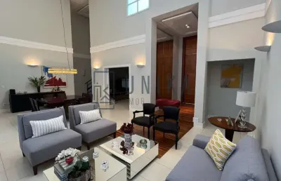 Casa térrea de luxo com 4 quartos, 4 suítes e 6 vagas no loteamento residencial barão do café - campinas-sp