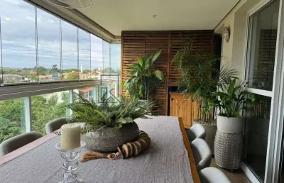 Apartamento de luxo com 3 suítes e 3 vagas de garagem no loteamento alphaville campinas - campinas-sp