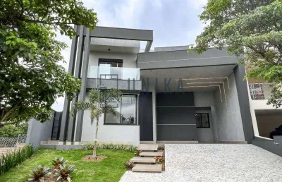 Casa de luxo em condomínio na chácara das nações, valinhos-sp! 3 quartos, 3 suítes, 3 salas, 5 banheiros, 4 vagas e 294,02 m².