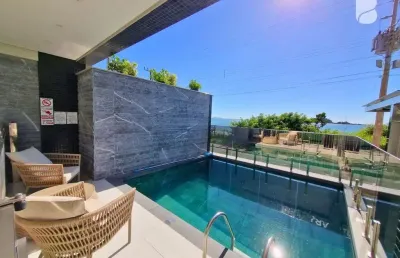 Apartamento frente mar á venda na praia de palmas/sc.