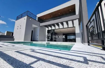 Belíssima casa moderna com 3 suítes à venda, 390 m² por r$ 3.900.000 - condomínio reserva da serra - jundiaí/sp