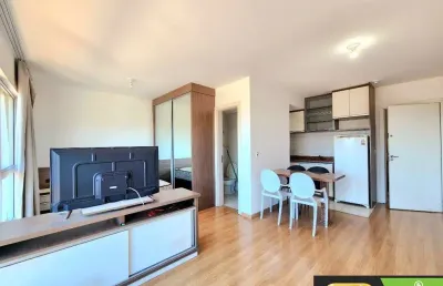 Apartamento studio mobiliado, edifício central station, centro