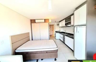 Apartamento mobiliado, com maquina de lavar e ar condicionado, 12º andar. ed. seventh