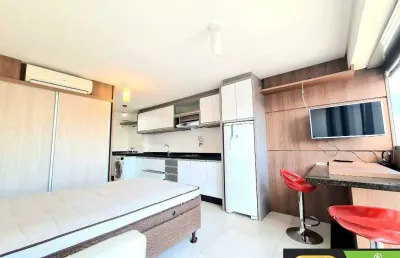 Apartamento bem mobiliado, com maquina de lavar e ar condicionado, 12º andar. ed. seventh
