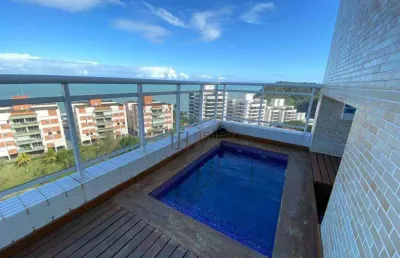Cobertura com 5 dormitórios à venda, 289 m² por r$ 3.700.000,00 - praia da enseada - tortugas - guarujá/sp