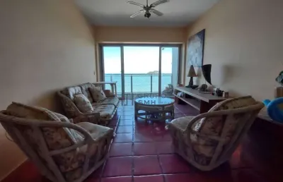 Apartamento com 3 dormitórios à venda, 125 m² por r$ 800.000,00 - praia das asturias frente mar - guarujá/sp