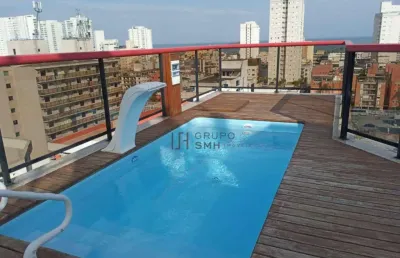 Cobertura com 4 dormitórios à venda, 275 m² por r$ 954.000,00 - praia da enseada – hotéis - guarujá/sp