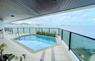 Apartamento com 4 dormitórios à venda, 400 m² por r$ 3.500.000,00 - jardim astúrias - guarujá/sp