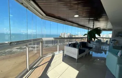 Cobertura com 6 dormitórios à venda, 460 m² por r$ 5.500.000,00 - jardim astúrias - guarujá/sp