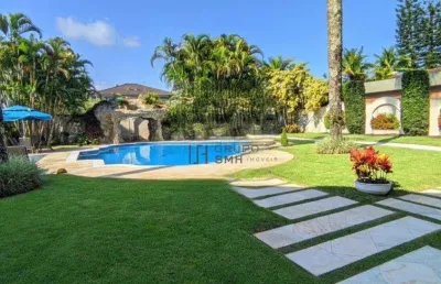 Casa com 7 dormitórios, 1400 m² - venda por r$ 12.000.000,00 ou aluguel por r$ 55.000,00/mês - acapulco - guarujá/sp