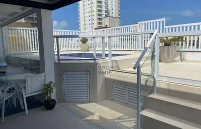 Cobertura com 3 dormitórios à venda, 180 m² por r$ 990.000,00 - enseada - guarujá/sp