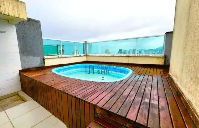 Cobertura com 3 dormitórios à venda, 233 m² por r$ 1.390.000,00 - enseada - guarujá/sp