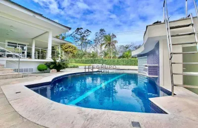 Casa com 5 dormitórios à venda, 660 m² por r$ 4.250.000,00 - balneário cidade atlântica - guarujá/sp