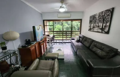 Apartamento com 3 dormitórios para alugar, 125 m² por r$ 5.500,00/mês - praia das pitangueiras - guarujá/sp