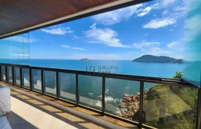 Apartamento com 5 dormitórios, 251 m² - venda por r$ 2.600.000,00 ou aluguel por r$ 13.000,00/mês - praia das asturias frente mar - guarujá/sp