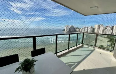 Apartamento com 4 dormitórios para alugar, 180 m² por r$ 9.000,00/mês - astúrias - guarujá/sp