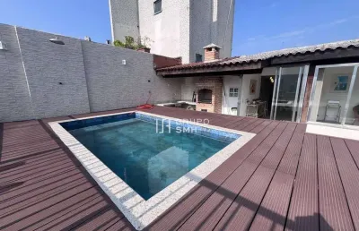 Cobertura com 2 dormitórios à venda, 250 m² por r$ 1.390.000 - jardim las palmas - guarujá/sp