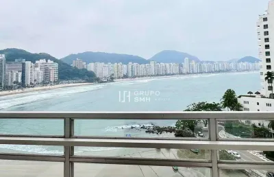 Apartamento com 2 dormitórios à venda, 135 m² por r$ 1.200.000 - astúrias frente mar - guarujá/sp