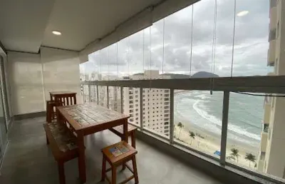 Apartamento com 3 dormitórios à venda, 145 m² por r$ 2.235.000,00 - praia das asturias frente mar - guarujá/sp