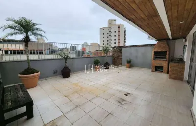 Cobertura com 3 dormitórios à venda, 160 m² por r$ 520.000 - enseada - guarujá/sp