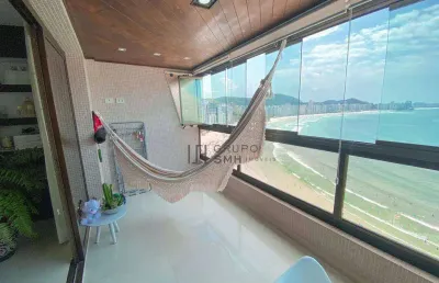 Apartamento com 3 dormitórios para alugar, 170 m² por r$ 13.000,00/mês - jardim astúrias - guarujá/sp