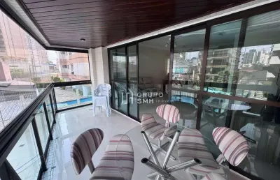 Apartamento com 4 dormitórios para alugar, 146 m² por r$ 8.000/mês - astúrias - guarujá/sp