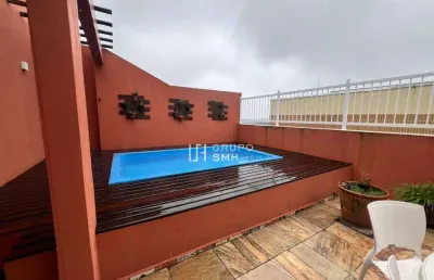 Cobertura com 3 dormitórios à venda, 190 m² por r$ 750.000,00 - astúrias - guarujá/sp