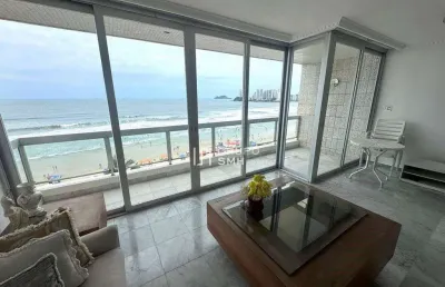 Apartamento com 3 dormitórios, 172 m² - venda por r$ 960.000 ou aluguel por r$ 9.000/mês - pitangueiras frente mar - guarujá/sp