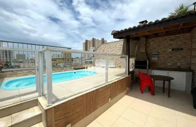 Cobertura com 3 dormitórios à venda, 205 m² por r$ 690.000 - enseada - guarujá/sp