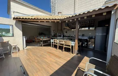 Cobertura com 3 dormitórios à venda, 135 m² por r$ 800.000,00 - astúrias - guarujá/sp