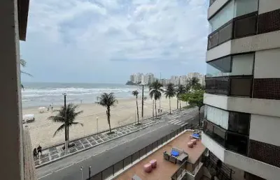 Apartamento com 2 dormitórios para alugar, 70 m² por r$ 5.000,00/ano - astúrias frente mar - guarujá/sp