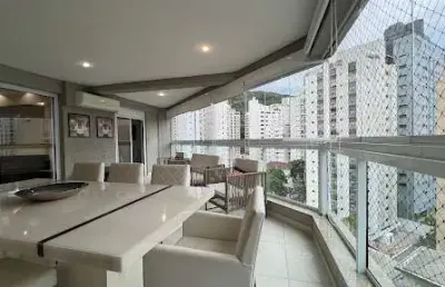 Apartamento com 3 dormitórios à venda, 138 m² por r$ 1.400.000,00 - barra funda - guarujá/sp