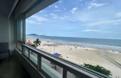 Apartamento com 3 dormitórios para alugar, 190 m² por r$ 10.000,00/mês - pitangueiras frente mar - guarujá/sp