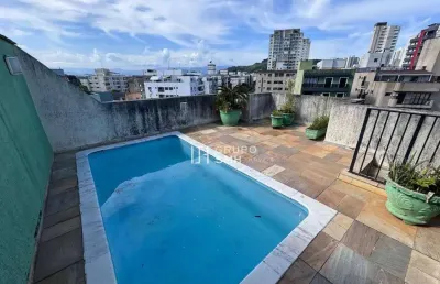 Cobertura com 3 dormitórios à venda, 290 m² por r$ 750.000 - tombo - guarujá/sp