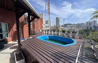 Cobertura com 3 dormitórios à venda, 193 m² por r$ 750.000,00 - tombo - guarujá/sp