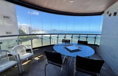 Apartamento com 4 dormitórios, 200 m² - venda por r$ 2.000.000,00 ou aluguel por r$ 15.000,00/mês - astúrias frente mar - guarujá/sp
