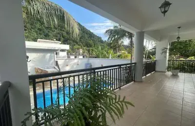 Casa com 6 dormitórios à venda, 400 m² por r$ 3.000.000,00 - guaiuba - guarujá/sp