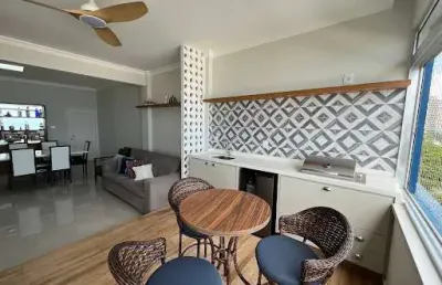 Apartamento com 4 dormitórios à venda, 162 m² por r$ 1.200.000,00 - pitangueiras frente mar - guarujá/sp
